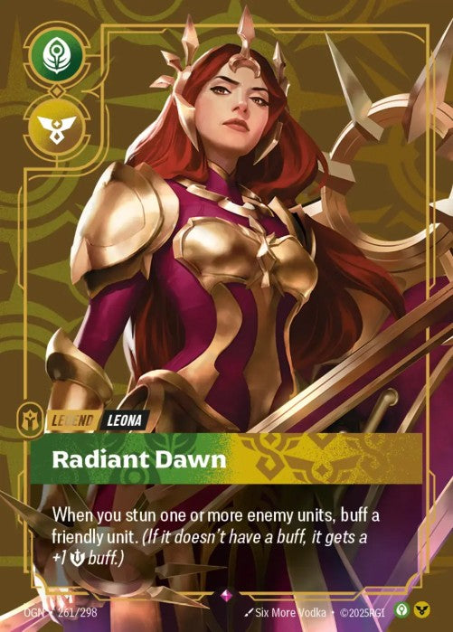 Leona - Radiant Dawn (261) - 261/298 - Rare -  Riftbound - Origins