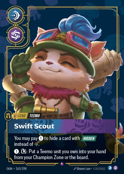Teemo - SWIFT  Scout (263) - 263/298 - Rare -  Riftbound - Origins