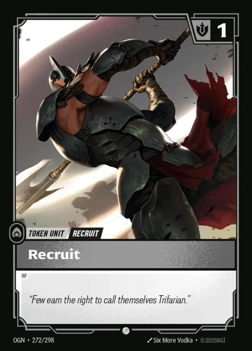 PLAYSET (3) 3x Recruit (272) // Buff  - 272/298 - Common -  Riftbound - Origins