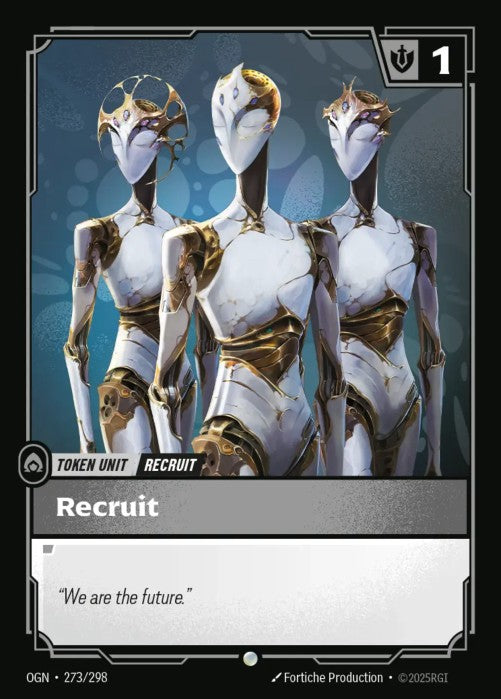 PLAYSET (3) 3x Recruit (273) // Buff  - 273/298 - Common -  Riftbound - Origins