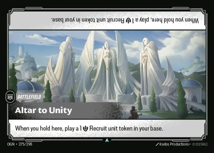 PLAYSET (3) 3x Altar to Unity  - 275/298 - Uncommon -  Riftbound - Origins