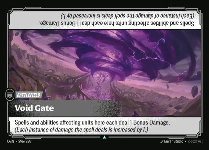 PLAYSET (3) 3x Void Gate  - 296/298 - Uncommon -  Riftbound - Origins