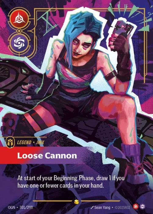 [OVERNUMBERED] Jinx - Loose Cannon (Overnumbered)  - 301/298 -  -  Riftbound - Origins