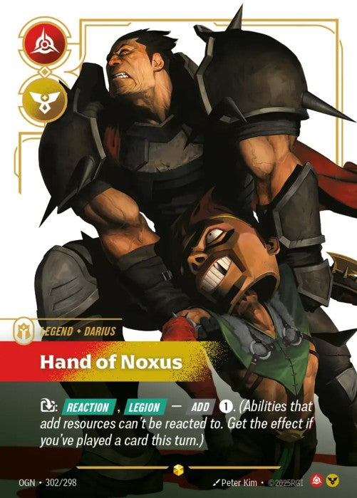[OVERNUMBERED] Darius - Hand of Noxus (Overnumbered)  - 302/298 -  -  Riftbound - Origins