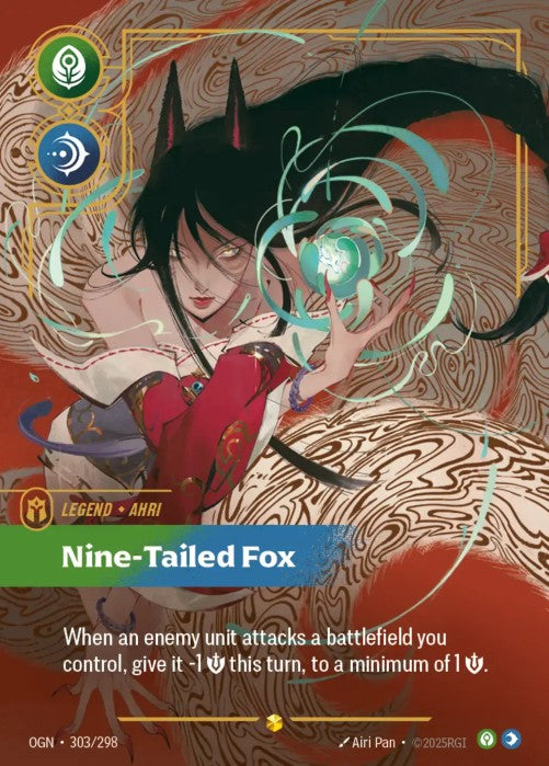 [OVERNUMBERED] Ahri - Nine-Tailed Fox (Overnumbered)  - 303/298 -  -  Riftbound - Origins
