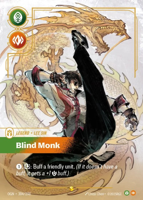[OVERNUMBERED] Lee Sin - Blind Monk (Overnumbered)  - 304/298 -  -  Riftbound - Origins