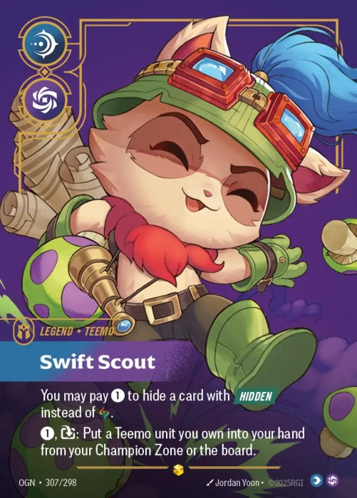[OVERNUMBERED] Teemo - SWIFT Scout (Overnumbered) - 307/298 -  -  Riftbound - Origins