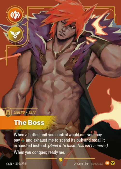 [OVERNUMBERED] Sett - The Boss (Overnumbered)  - 310/298 -  -  Riftbound - Origins