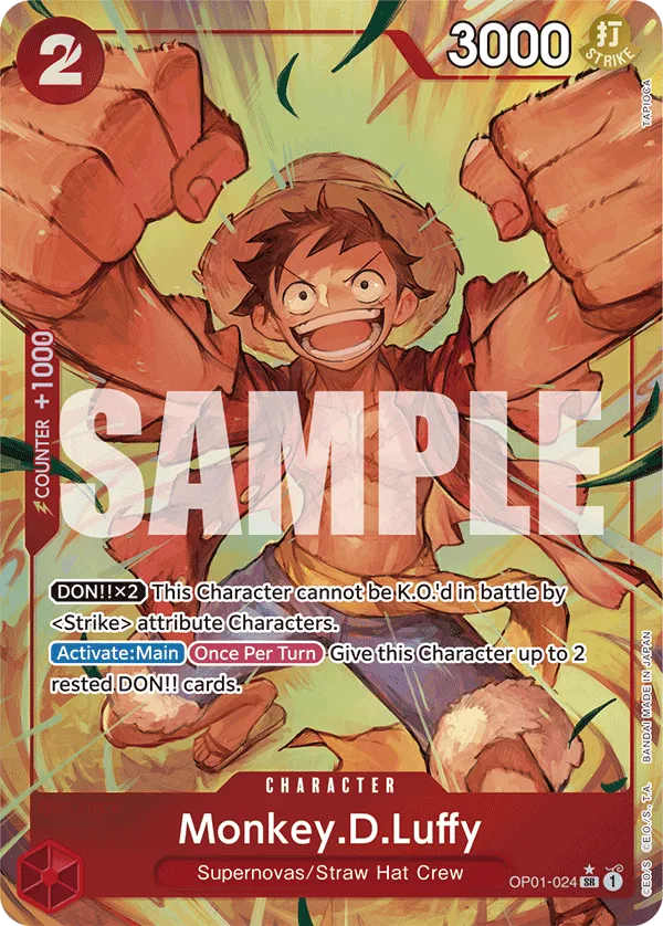 [ALTERNATE ART] Monkey.D.Luffy - #OP01-024 - SR PRB-01 THE BEST Premium Booster