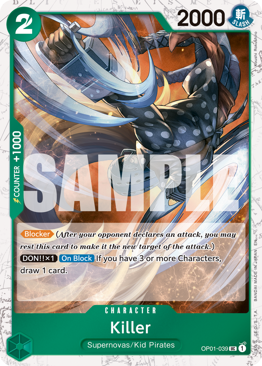 Killer OP01-039 -  [PIRATE FOIL]  [PRB-02] Premium Booster - THE BEST - VOL. 2