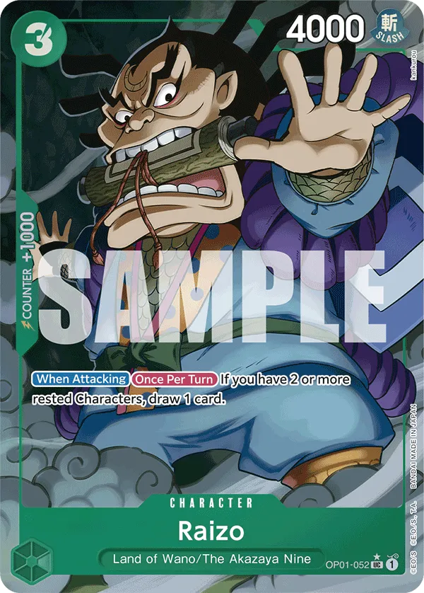 [FULL ART] Raizo - OP01-052 - UC PRB-01 THE BEST Premium Booster