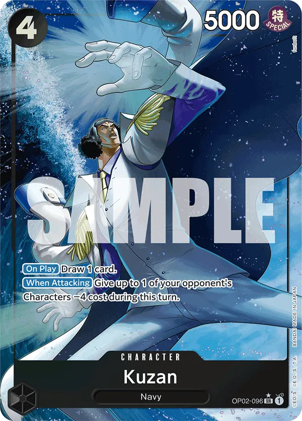 [ALTERNATE ART] Kuzan - OP02-096 - SR PRB-01 THE BEST Premium Booster
