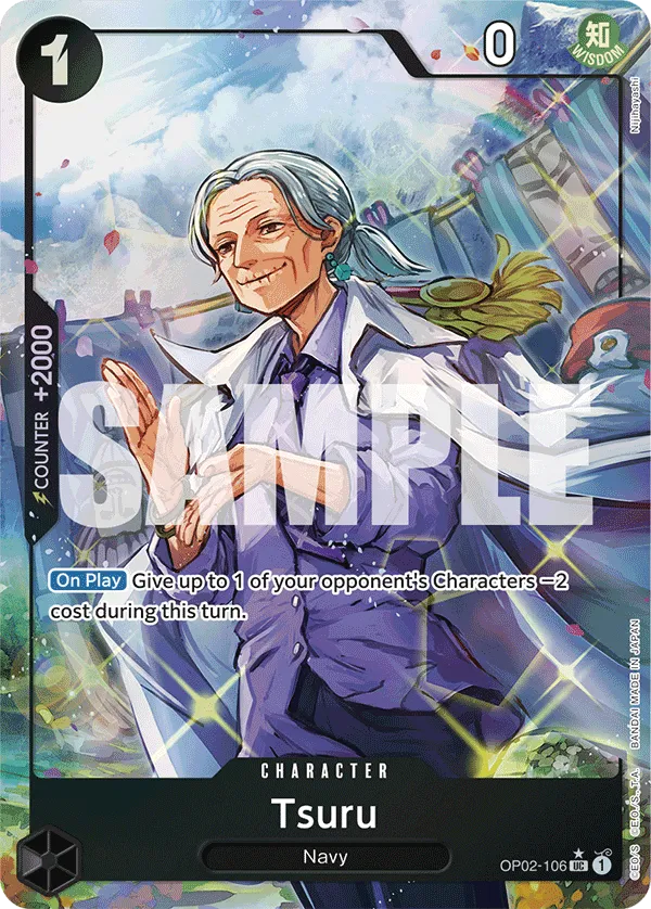 [FULL ART] Tsuru - OP02-106 - UC PRB-01 THE BEST Premium Booster