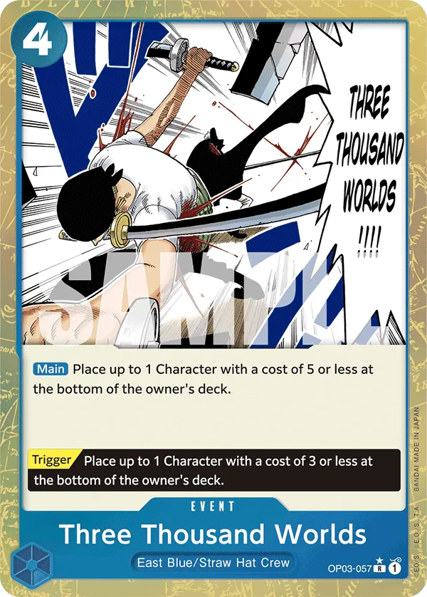 [TEXTURED] Three Thousand Worlds - OP03-057 - R PRB-01 THE BEST Premium Booster