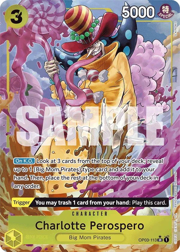 [ALTERNATE ART] Charlotte Perospero - OP03-113 - SR PRB-01 THE BEST Premium Booster