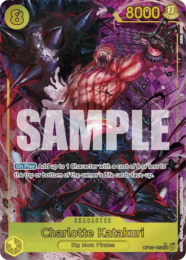 [ALTERNATE ART] Charlotte Katakuri OP03-123 - SEC PRB-01 THE BEST Premium Booster