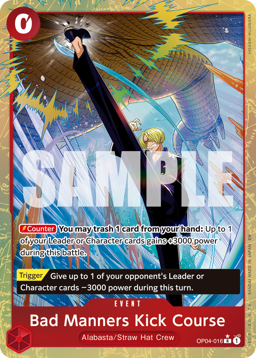 [ALTERNATE ART] Bad Manners Kick Course (Alternate Art) - R [PRB-02] Premium Booster - THE BEST - VOL. 2
