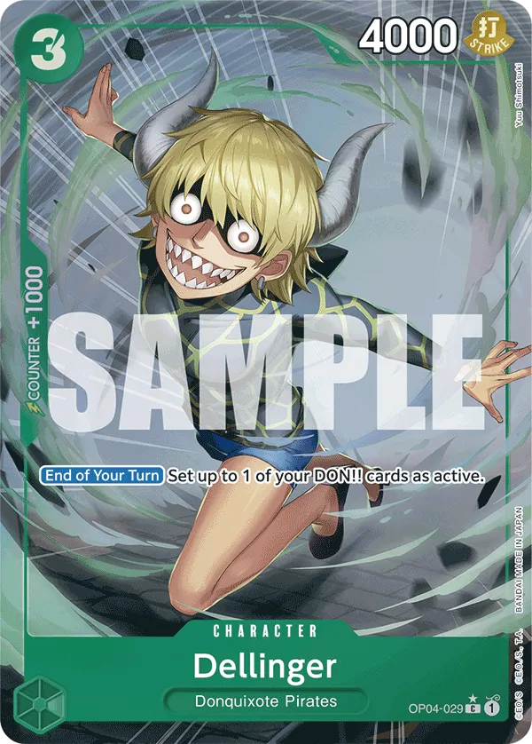 [FULL ART] Dellinger - OP04-029 - C PRB-01 THE BEST Premium Booster