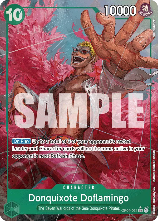 [ALTERNATE ART] Donquixote Doflamingo - OP04-031 - SR PRB-01 THE BEST Premium Booster