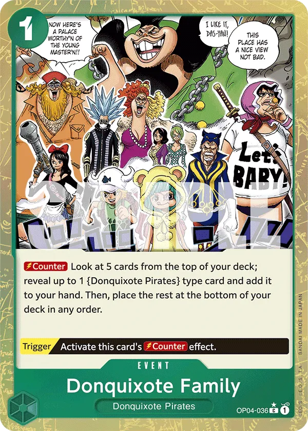 [TEXTURED] Donquixote Family - OP04-036 - C PRB-01 THE BEST Premium Booster