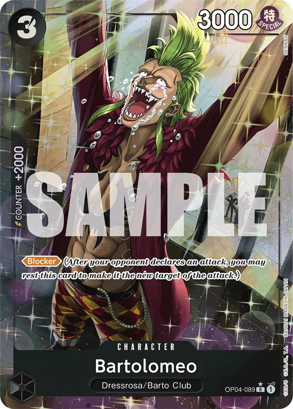 [ALTERNATE ART] Bartolomeo - OP04-089 - R PRB-01 THE BEST Premium Booster