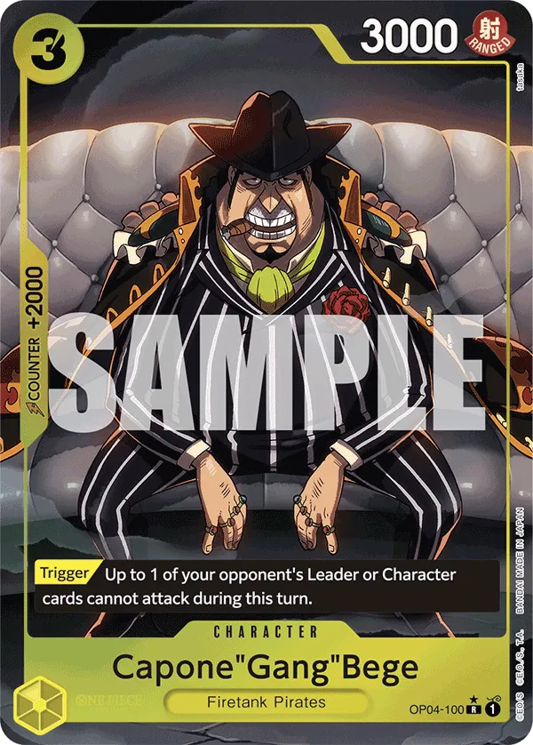 [ALTERNATE ART] Capone"Gang"Bege - OP04-100 - R PRB-01 THE BEST Premium Booster