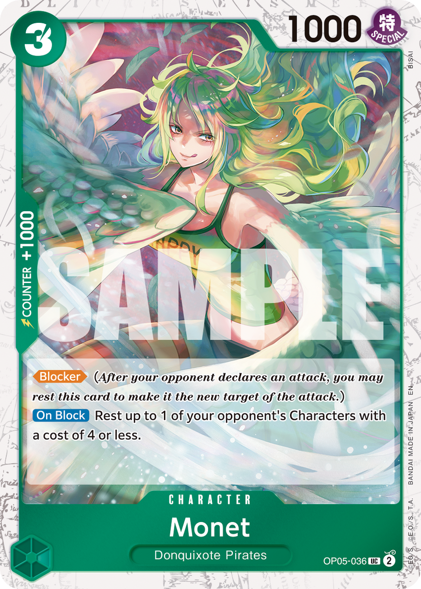 Monet OP05-036 -  [PIRATE FOIL]  [PRB-02] Premium Booster - THE BEST - VOL. 2