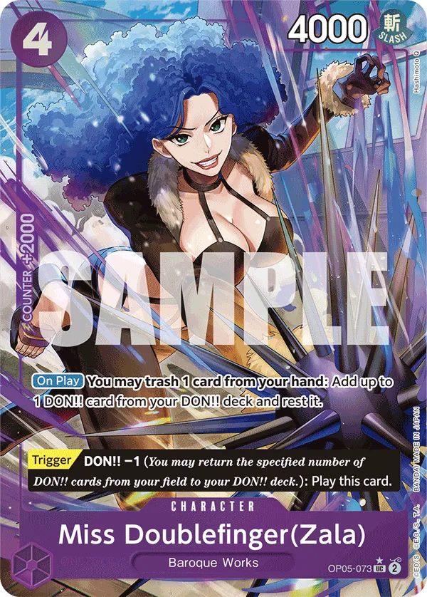 [FULL ART] Miss Doublefinger(Zala) - OP05-073 - UC PRB-01 THE BEST Premium Booster