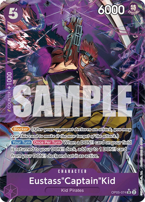 [ALTERNATE ART] Eustass"Captain"Kid - OP05-074 - SR PRB-01 THE BEST Premium Booster