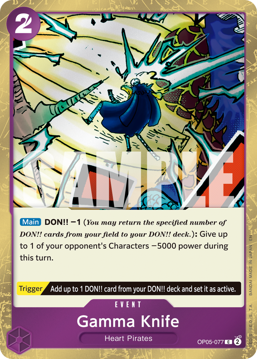 Gamma Knife OP05-077 -  [PIRATE FOIL]  [PRB-02] Premium Booster - THE BEST - VOL. 2