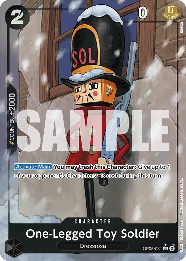 [FULL ART] One-Legged Toy Soldier - OP05-081 - UC PRB-01 THE BEST Premium Booster