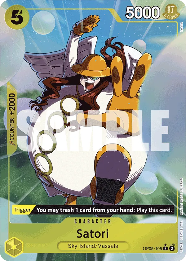 [ALTERNATE ART] Satori - OP05-105 - R PRB-01 THE BEST Premium Booster