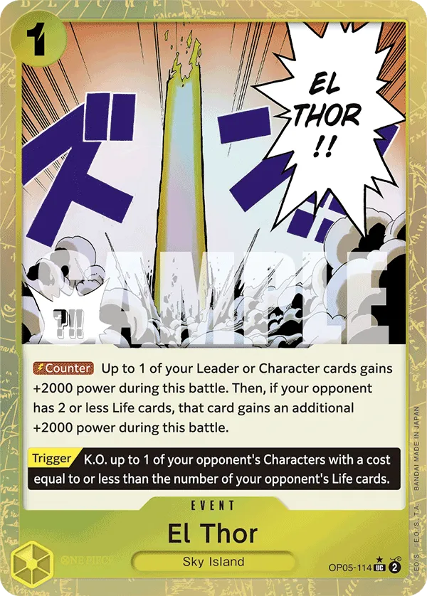 [TEXTURED] El Thor - OP05-114 - UC PRB-01 THE BEST Premium Booster