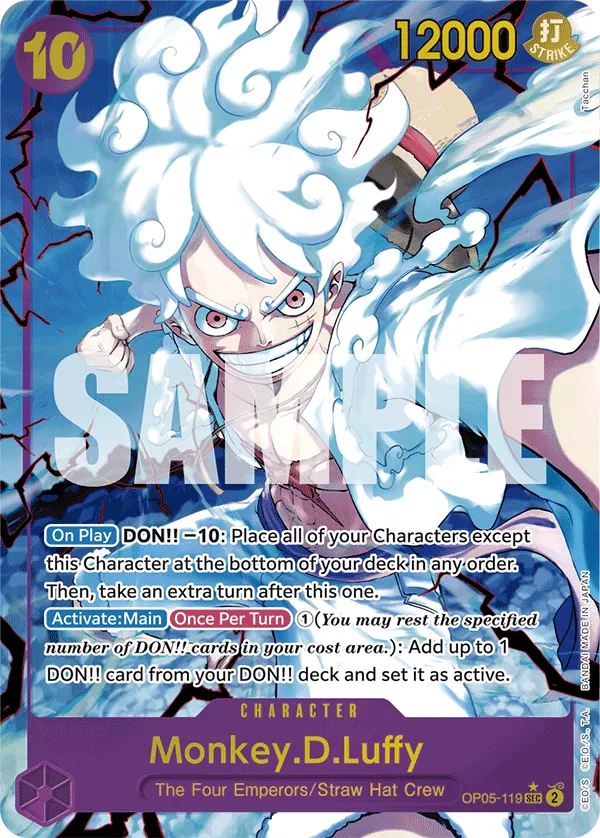 [ALTERNATE ART] Monkey.D.Luffy OP05-119 - SEC PRB-01 THE BEST Premium Booster