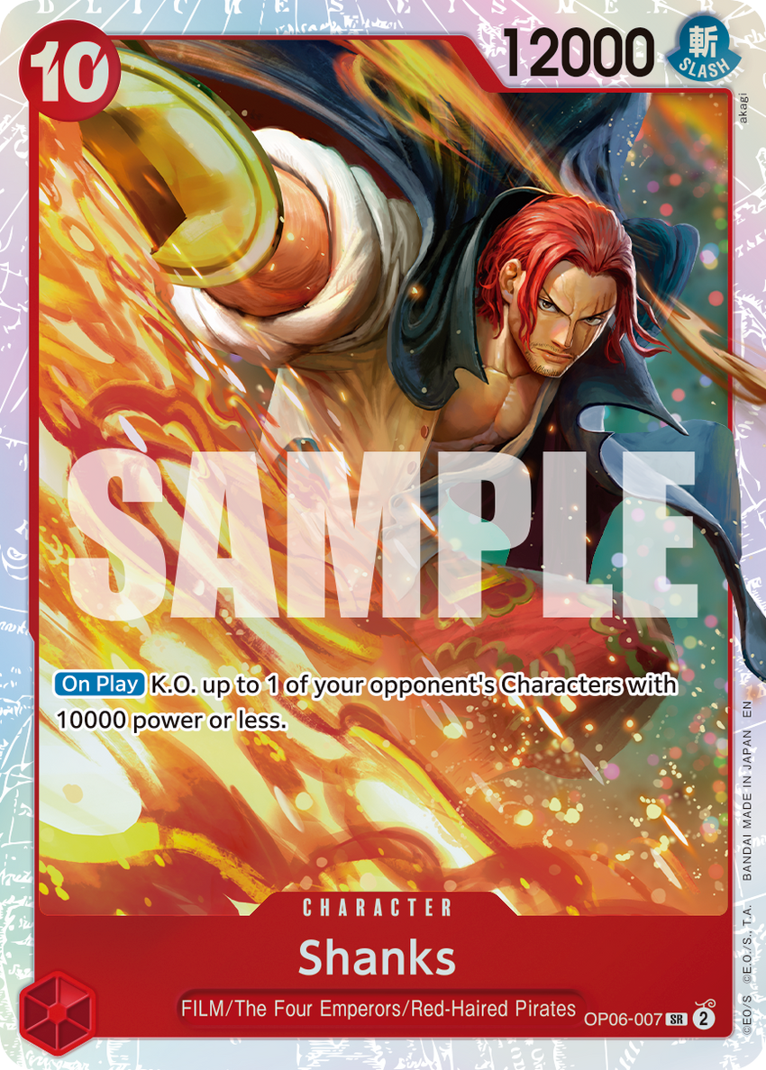 Shanks (Reprint) - Super Rare [PRB-02] Premium Booster - THE BEST - VOL. 2