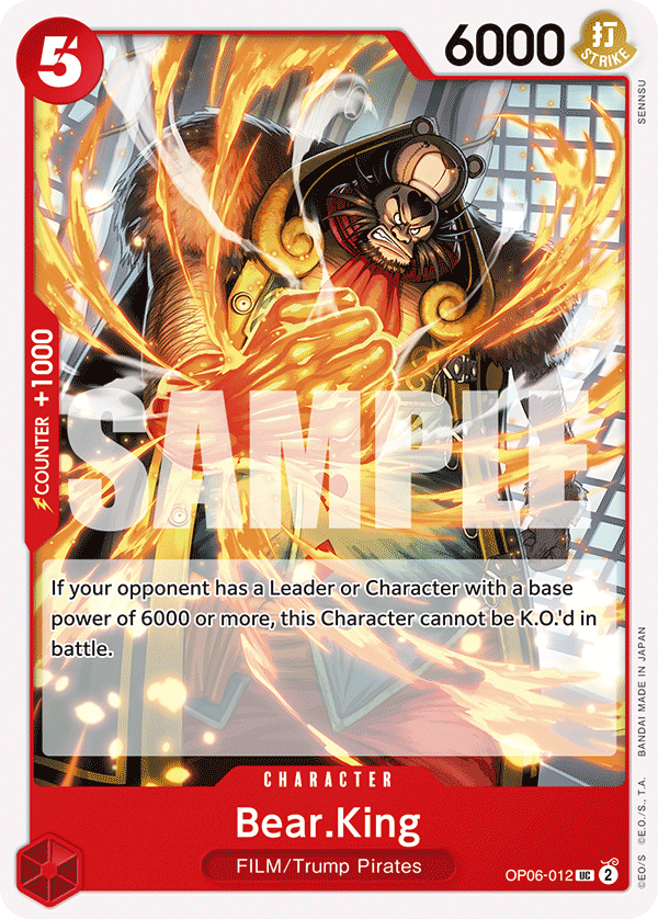 Bear.King  - OP06-012 - Uncommon - Wings of the Captain
