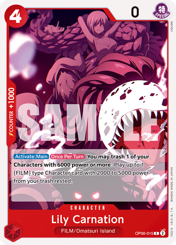 Lily Carnation  - OP06-015 - Common - Wings of the Captain
