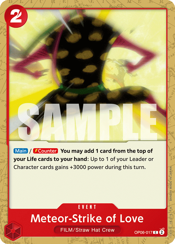 Meteor-Strike of Love  - OP06-017 - Common - Wings of the Captain