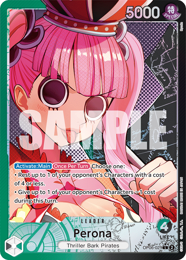 Perona (021) (Alternate Art)  - OP06-021 - Leader - Wings of the Captain