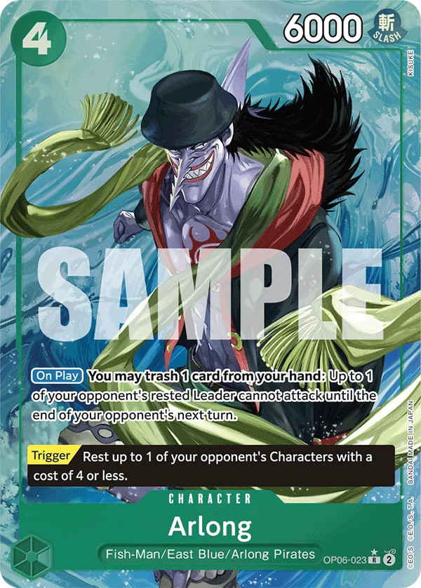 [ALTERNATE ART] Arlong - OP06-023 - R PRB-01 THE BEST Premium Booster