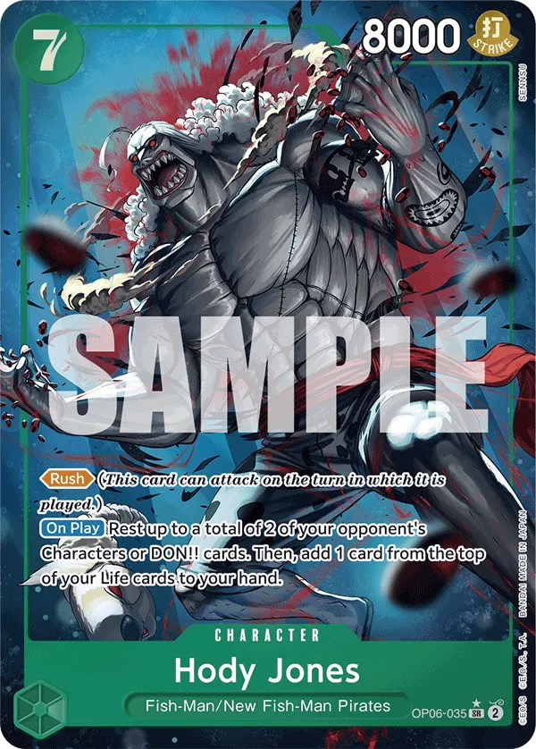 [ALTERNATE ART] Hody Jones - OP06-035 - SR PRB-01 THE BEST Premium Booster