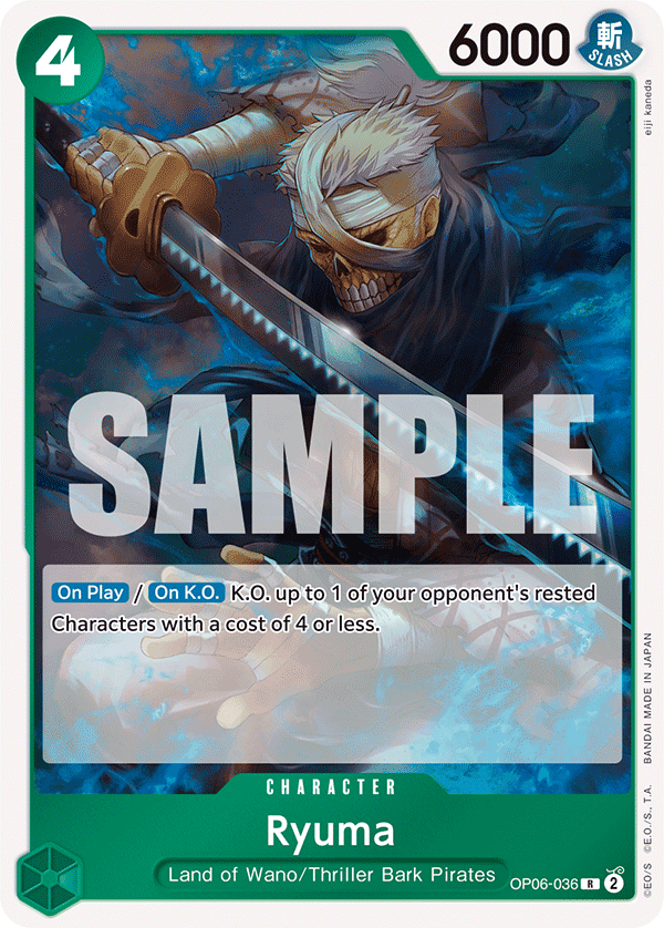 Ryuma  - OP06-036 - Rare - Wings of the Captain