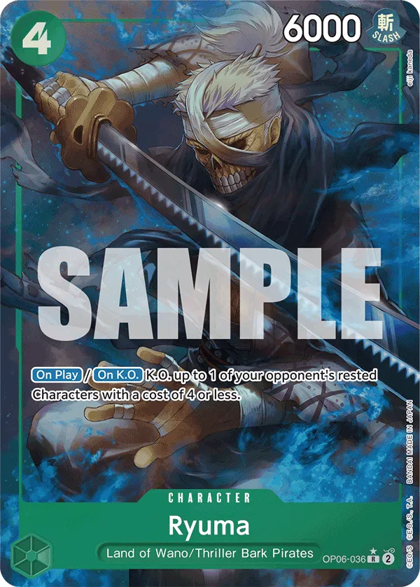 [FULL ART] Ryuma - OP06-036 - R PRB-01 THE BEST Premium Booster