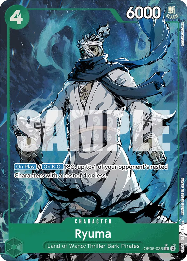 [ALTERNATE ART] Ryuma- OP06-036 - R PRB-01 THE BEST Premium Booster
