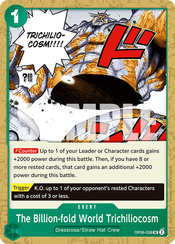 The Billion-fold World Trichiliocosm  - OP06-038 - Uncommon - Wings of the Captain