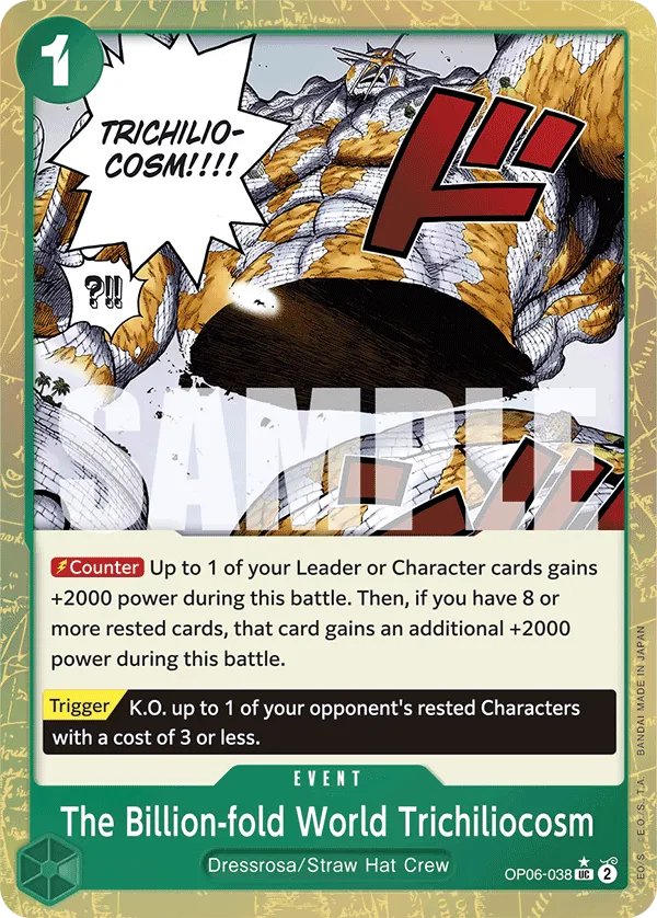 [TEXTURED] The Billion-fold World Trichiliocosm OP06-038 -UC PRB-01 THE BEST Premium Booster