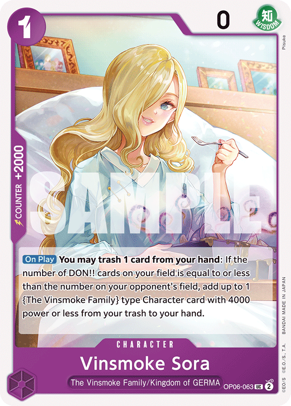 Vinsmoke Sora  - OP06-063 - Uncommon - Wings of the Captain