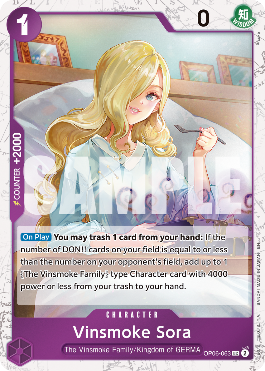 Vinsmoke Sora OP06-063 -  [PIRATE FOIL]  [PRB-02] Premium Booster - THE BEST - VOL. 2