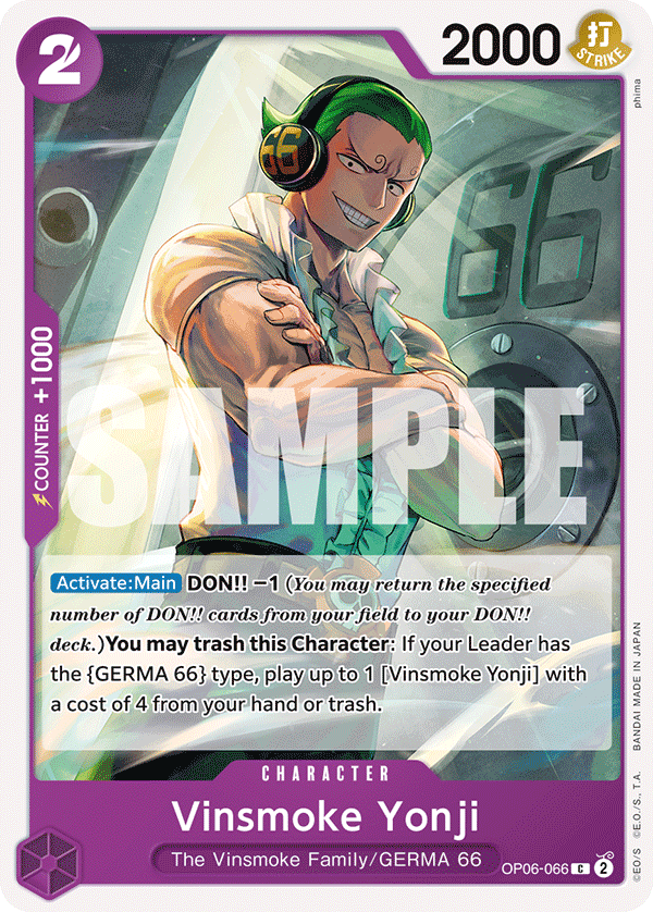 Vinsmoke Yonji (066)  - OP06-066 - Common - Wings of the Captain