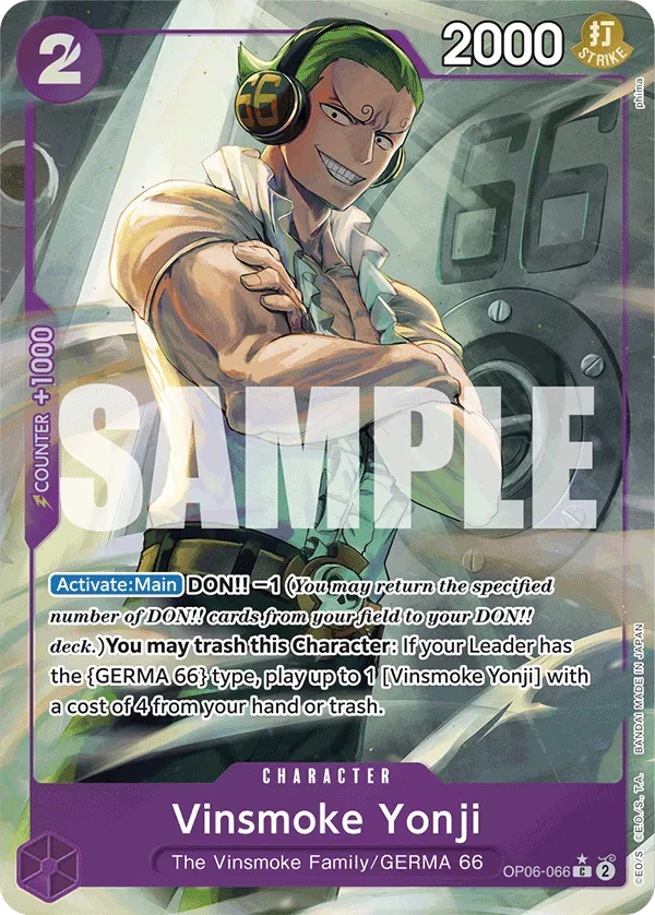 [FULL ART] Vinsmoke Yonji - OP06-066 - C PRB-01 THE BEST Premium Booster